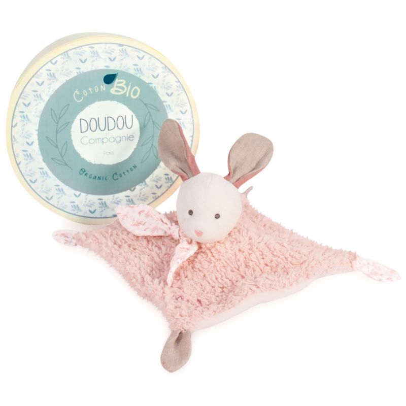  - botanic - comforter organic pink rabbit 25 cm 